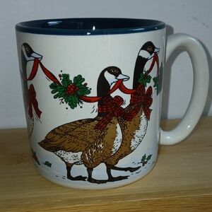 Christmas Geese Potpourri Press Mug 1986